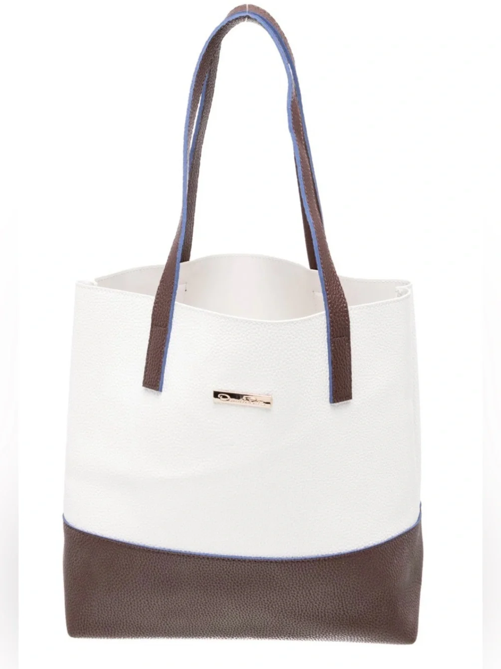 EUC Oscar de la Renta Leather Bucket Bag